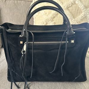 BNWT Rebecca Minkoff Regan Tote in black suede